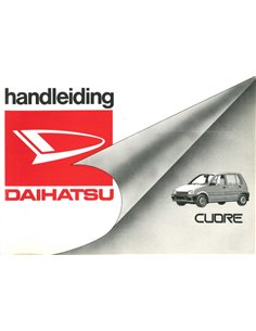 1991 DAIHATSU CUORE OWNERS MANUAL DUTCH