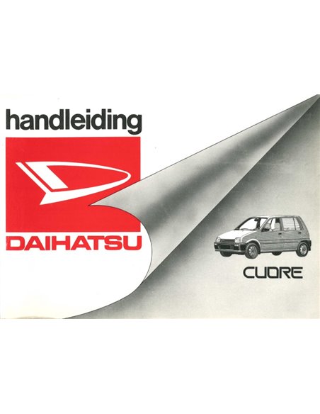 1991 DAIHATSU CUORE INSTRUCTIEBOEKJE NEDERLANDS