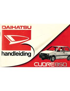 1985 DAIHATSU CUORE 850 INSTRUCTIEBOEKJE NEDERLANDS