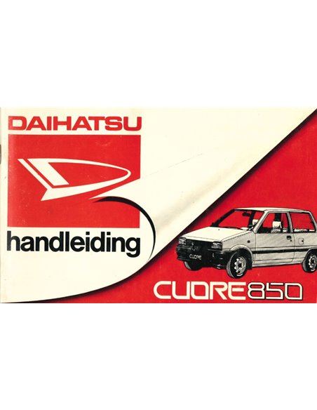 1985 DAIHATSU CUORE 850 OWNERS MANUAL DUTCH