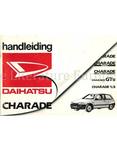 1992 DAIHATSU CHARADE INSTRUCTIEBOEKJE NEDERLANDS