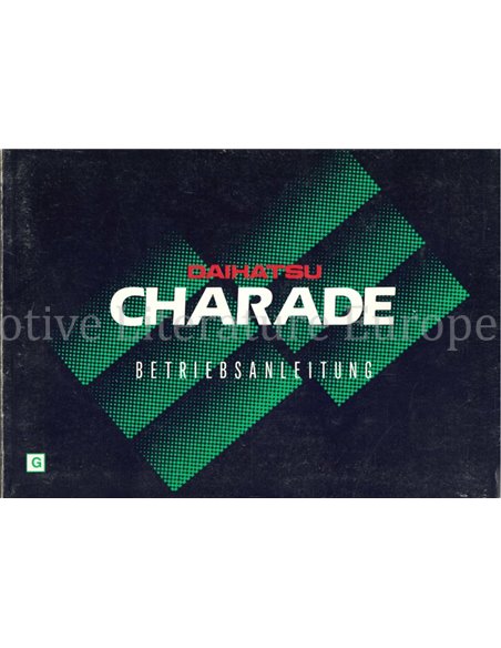 1995 DAIHATSU CHARADE OWNERS MANUAL GERMAN