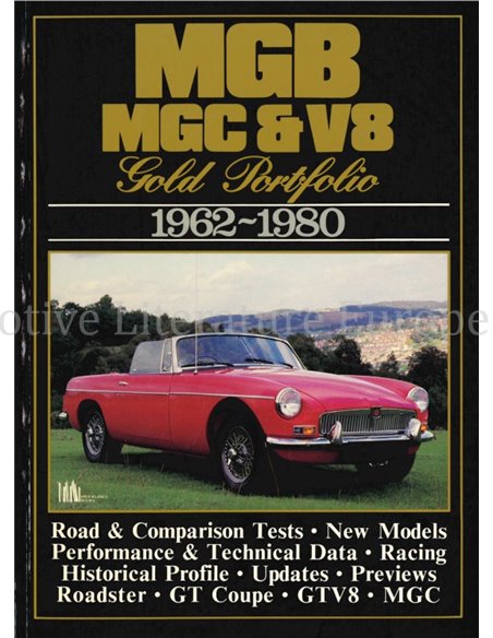 MGB, MGC & V8 GOLD PORTFOLIO 1962 - 1980 (BROOKLANDS)