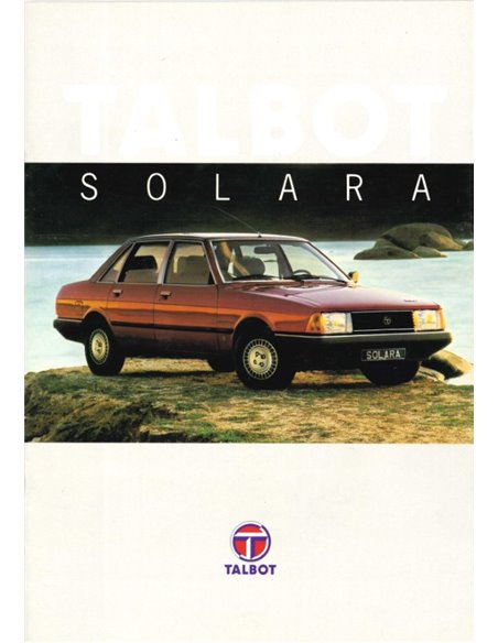 1981 TALBOT SOLARA BROCHURE DUTCH