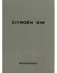 1992 CITROEN XM INSTRUCTIEBOEKJE NEDERLANDS