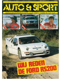 1985 AUTO & SPORT MAGAZINE NOVEMBER NEDERLANDS