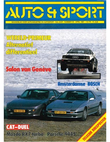 1987 AUTO & SPORT MAGAZINE APRIL DUTCH