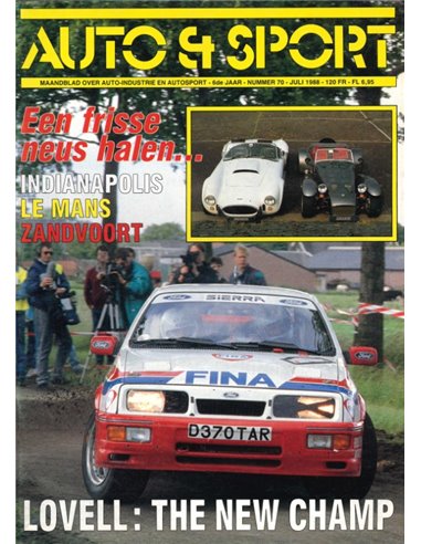 1988 AUTO & SPORT MAGAZINE JULY DUTCH