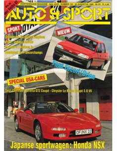 1988 AUTO & SPORT MAGAZIN AUGUSTUS NIEDERLANDISCH