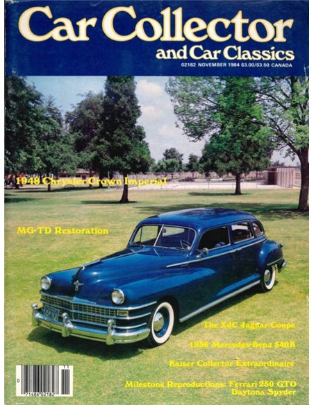 1984 CAR COLLECTOR AND CAR CLASSICS MAGAZINE 11 ENGLISH
