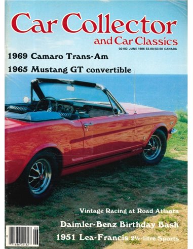 1986 CAR COLLECTOR AND CAR CLASSICS MAGAZINE 06  ENGLISH