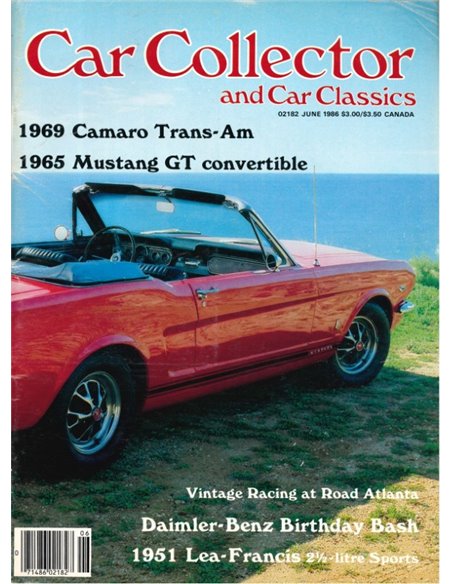 1986 CAR COLLECTOR AND CAR CLASSICS MAGAZINE 06  ENGLISH