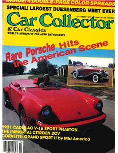1987 CAR COLLECTOR AND CAR CLASSICS MAGAZINE 10 ENGELS