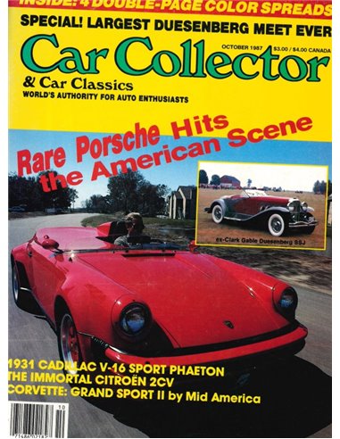 1987 CAR COLLECTOR AND CAR CLASSICS MAGAZINE 10 ENGELS