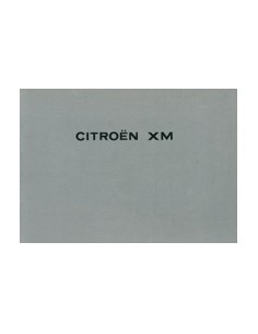 1989 CITROEN XM INSTRUCTIEBOEKJE BIJLAGE NEDERLANDS