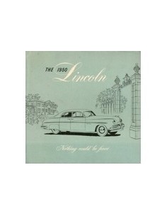 1950 LINCOLN PROGRAMMA BROCHURE ENGELS