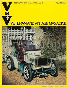 1970 VETERAN AND VINTAGE MAGAZINE 6 ENGLISH