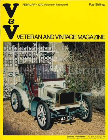 1970 VETERAN AND VINTAGE MAGAZINE 6 ENGLISH