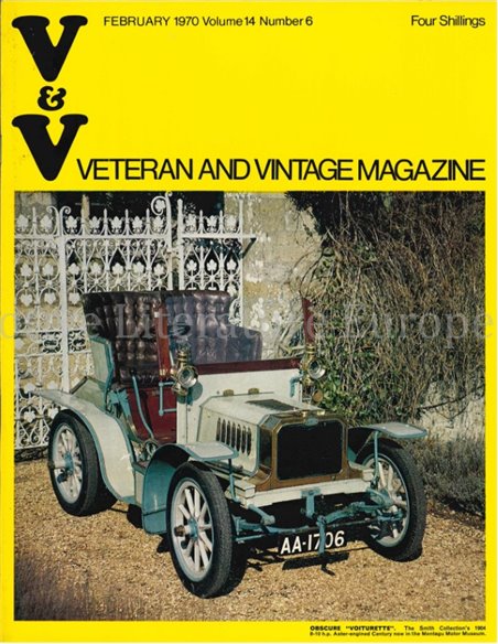 1970 VETERAN AND VINTAGE MAGAZINE 6 ENGELS