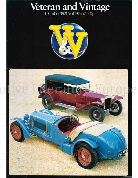 1974 VETERAN AND VINTAGE MAGAZINE 2 ENGLISH