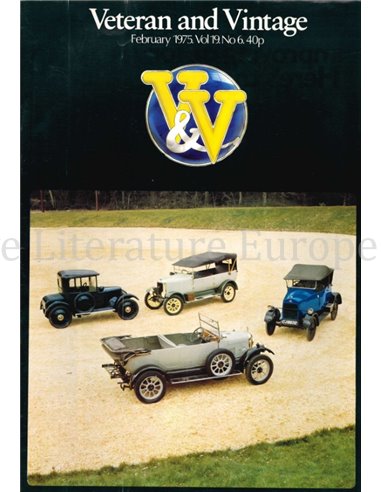 1974 VETERAN AND VINTAGE MAGAZIN 6  ENGLISCH