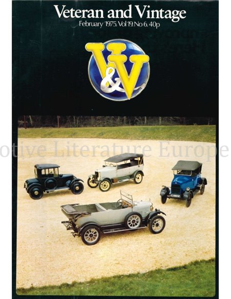 1975 VETERAN AND VINTAGE MAGAZINE 6 ENGELS