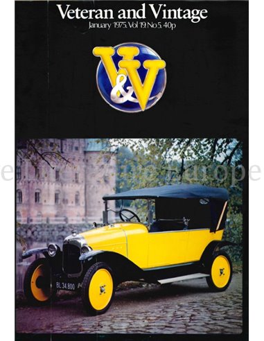 1975 VETERAN AND VINTAGE MAGAZINE  5 ENGLISH