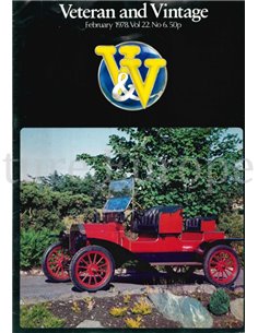 1978 VETERAN AND VINTAGE MAGAZINE 6 ENGLISH