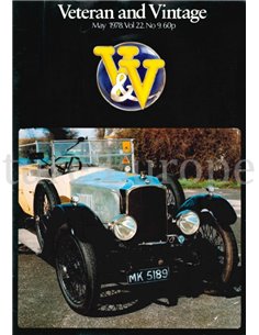 1978 VETERAN AND VINTAGE MAGAZIN 9 ENGLISCH