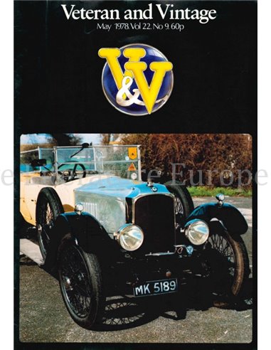 1978 VETERAN AND VINTAGE MAGAZINE 9 ENGLISH