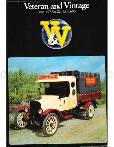 1978 VETERAN AND VINTAGE MAGAZIN 10 ENGLISCH
