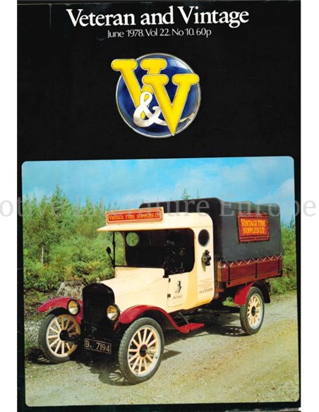1978 VETERAN AND VINTAGE MAGAZIN 10 ENGLISCH