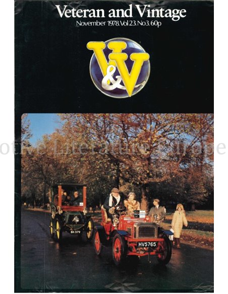 1978 VETERAN AND VINTAGE MAGAZINE 3 ENGELS