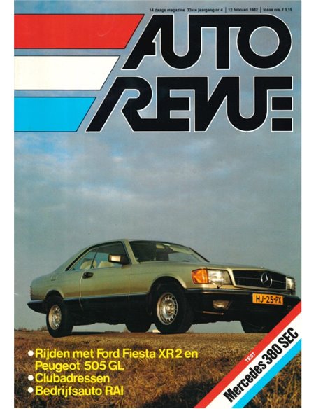 1982 AUTO REVUE MAGAZINE 04 NIEDERLÄNDISCH