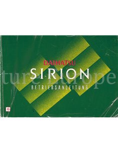 2001 DAIHATSU SIRION BETRIEBSANLEITUNG DEUTSCH