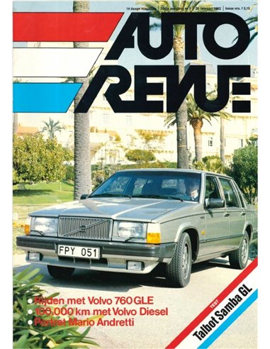 1982 AUTO REVUE MAGAZINE 05 NEDERLANDS