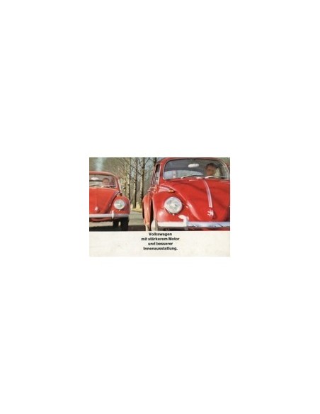 1965 VOLKSWAGEN KEVER BROCHURE DUITS