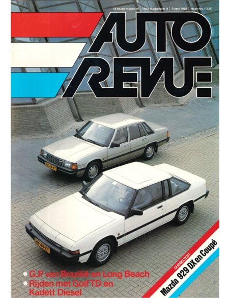 1982 AUTO REVUE MAGAZINE 08 NIEDERLÄNDISCH