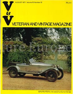1971 VETERAN AND VINTAGE MAGAZIN 12 ENGLISCH