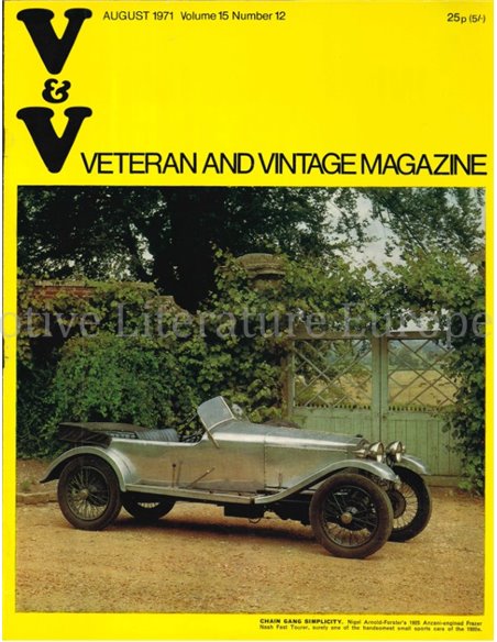 1971 VETERAN AND VINTAGE MAGAZIN 12 ENGLISCH