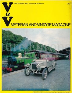 1971 VETERAN AND VINTAGE MAGAZINE 1 ENGELS
