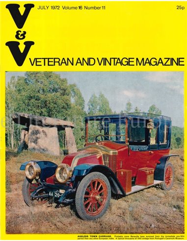 1972 VETERAN AND VINTAGE MAGAZIN 11 ENGLISCH
