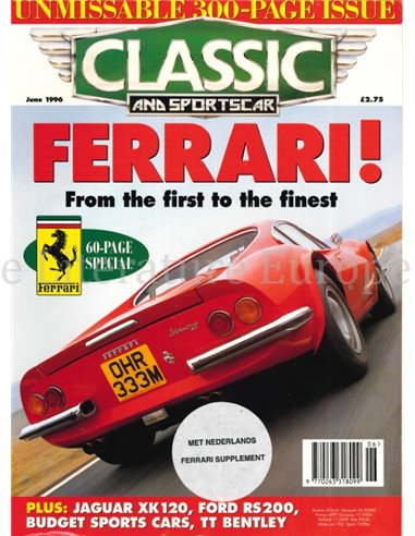 1996 CLASSIC AND SPORTSCAR MAGAZINE JUNI ENGELS