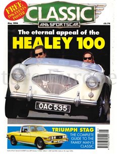 1996 CLASSIC AND SPORTSCAR MAGAZINE MAY ENGLISH