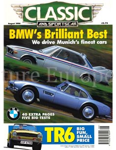 1996 CLASSiC AND SPORTSCAR MAGAZIN AUGUST ENGLISCH