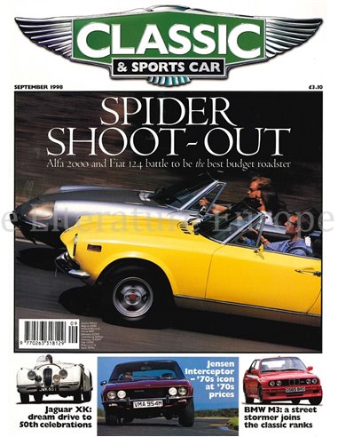 1998 CLASSIC AND SPORTSCAR MAGAZINE SEPTEMBER ENGELS