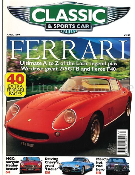 1997 CLASSIC AND SPORTSCAR MAGAZINE APRIL ENGELS