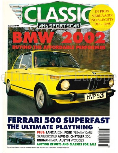 1994 CLASSIC AND SPORTSCAR MAGAZINE MARCH ENGLISH