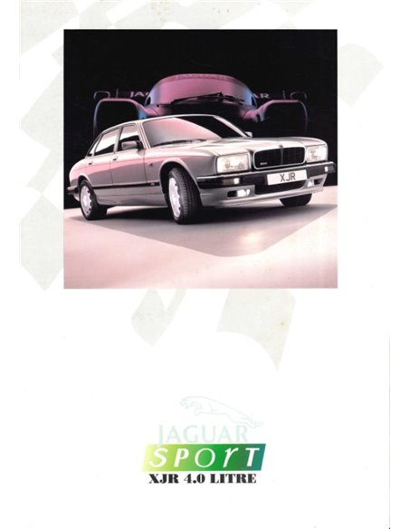 1991 JAGUAR XJR 4.0 SPORT BROCHURE ENGELS