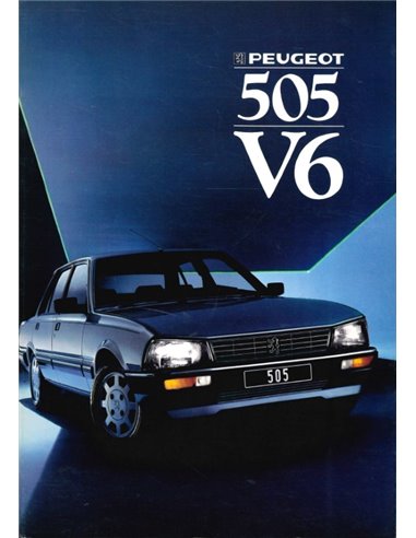1987 PEUGEOT 505 V6 BROCHURE NEDERLANDS
